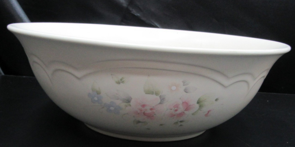 Pfaltzgraff TEA ROSE 10 1/2" round Serving Bowl Stoneware